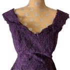 Luxury Purple Formal Event Dresses Women  Wedding  Lace Peplum Made In Usa