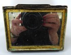 Rare Antique Victorian Seashell Casket Box Shell Art Sailor Valentine Mirror Lid