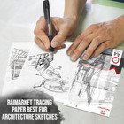 100 Sheets Tracing Paper 8 3  X 11 7   60 Gsm Transparent Vellum Paper For Drawi