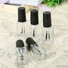 5 10pcs 5ml Clear Empty Nail Polish Bottle Clear Glass With Agitator Mixing Ball