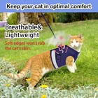 Cat Harnesses And Puppy Harness With Leashes Set  Escape Proof Cat Harness  A   