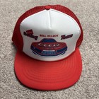 Vintage Bill Elliott Coors Racing Team Nascar Red Mesh Snapback Trucker Hat Cap