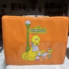 1979 Sesame Street Big Bird Orange Vinyl Lunch Box Very Good Condition