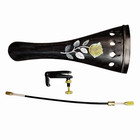 Advanced Violin Tail Piece Finetuner  Ebony Wood Tailpiece Inlaid Abalone Shell