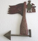 Ironsmith Weather Vane Hand Made Iron Weathervane Embossed   Rare Unusual