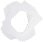 25 Pack White Picture Mats 5x7 For 4x6 Artwork Bulk Discount  Free Shipping