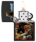 Zippo 48597  Linda Picken Grizzly Bear Design  Black Matte Finish Lighter