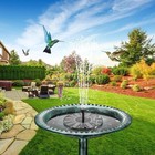 Solar Powered Water Fountain Pump For Garden  Ponds  Pool  Fish Tank 1 5w-new