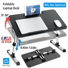 Foldable Laptop Stand Height Angle Adjustable Bed Lap Sofa Tray Computer Desk