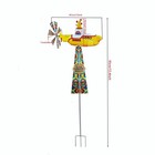 2d Metal Wind Spinner Rotating Submarines Yard Spinners For Lawn Patio Art Decor