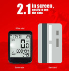 Bike Bicycle Speedometer Cycle Digital Odometer Backlight Lcd Waterproof Black