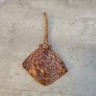 Hand Carved Wooden Manta Ray Sculpture Ocean Sea Life Art Decor Palm Wood