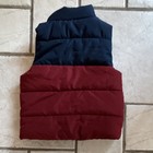 Puma Kids 2t Colorblock Puffer Vest Red blue white Full Zip Insulated
