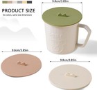Cup Lids Silicone Cup Covers 6color Design  Food Grade Anti-dust Airtight Seal L