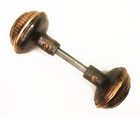 Pair Of Antique Vintage Eastlake Victorian Ornate Door Knobs W  Spindle Salvage