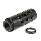 Black Aluminum Muzzle Brake Compensator 1 2x28 Thread For 9mm   Washer