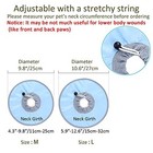 Waterproof Cat Recovery Collar  Adjustable Pet Cone Collar  Protective M Blue