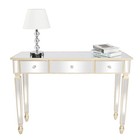 3 Drawers Modern Console sofa makeup Desk For Bedroom living Room entryway Gold