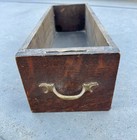 Vintage Antique Sewing Machine Small Drawer Oak Wood Display Box Shelf