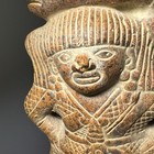 Vintage 6    Pottery Aztec Mayan Terracotta Clay Figure Statue Mexican Folk Art