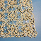 Antique Vintage Ecru Lace Doily With Handmade Tatting - Exquisite Cottagecore