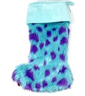 Disney Parks Pixar Monsters Inc Sulley Holiday Christmas Furry Stocking New