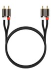 3ft 6ft 24k Gold Plated Rca Male L r Stereo Audio Cable Cord Plug