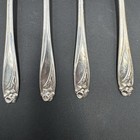 4 Roger   s International Daffodil Silver Plate 6-1 8  Teaspoons Spoons Vintage