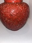 Vintage Chinese Cinnabar Carved Decorative Piece As Is