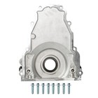 Timing Cover W  10an Turbo Oil Drain Fittings For Ls Gen 3 4 8l 5 3l 5 7l 6 0l