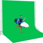 Large Green Screen Photography Backdrop 12x10 Ft Studio Photo Stand Background