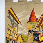 General Crafts Swiss Village  Vintage Finished Crewel Work Embroidery Tapestry