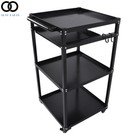 3-layers Media Laptop Computer Av Cart Office Room Removable Workstation Cart