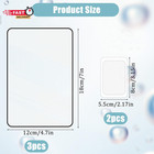 5pcs Page Magnifier  3 X Magnifying Glass For Reading  Lightweight Plastic Magni