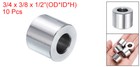 10pcs Stainless Steel Spacer 3 8  Bore X 3 4  Od X 1 2  Length Screw Standoff