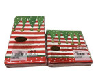 Caspari Stocking Stripe Guest Towel   Cocktail Paper Napkin set Of 2  New