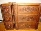 Antique Singer  Sewing Machine  6 Drawers   Racks  Ornate