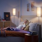 64 4    Dimmable Floor Lamp For Living Room With Remote And Foot Switch  Beige