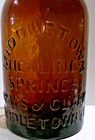 Middletown Healing Springs  Grays   Clark  Middletown  Vt Brown Antique Bottle