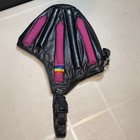 Skydiving Leather Helmet Hat Cap - The Hat Shoppe - Size M Medium Black   Purple