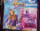 Disney Hannah Montana Twin Comforter New 66 x86  Pink purple Satin Blanket Read