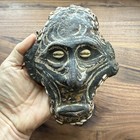 Rare Decorated Papua New Guinea Sepik River Turtle Shell Mask C1930s