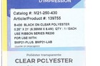 Brady M21-250-430 Label Tape print Cartridge   139755 B-430 Black On Clear  25 