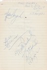 1975-76  Signed Page Both Sides Hockey   8  Islanders   Rangers