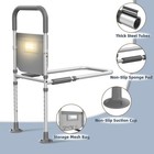 Adjustable Bed Assist Rail For Seniors With Storage Bag   Non-slip Handle - Bed