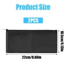2 Pack Microphone Case  Microphone Bag Mic Case Black Zipper Pouch