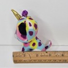 Ty Beanie Boo Colorful Leopard Giselle Bag Clip Or Keychain