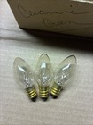 Box Of 25 Clear Replacement Lamp Bulbs 5 Watt C7 Base 120v