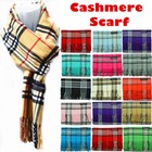 Unisex Winter Warm 100  Cashmere Wool Wrap Scarf Scotland Made Plaid Scarves Lot
