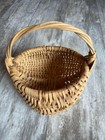 Vintage Small 9x9x9 Split Buttock Primitive Egg Gathering Basket
